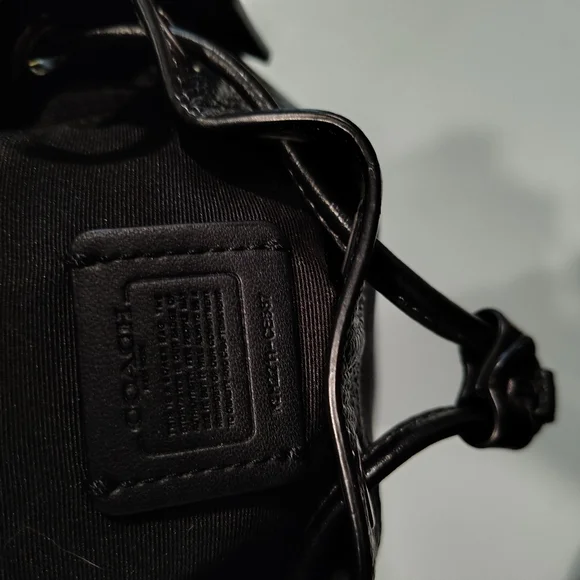 Coach Dempsey Snowflake Mini Bucket Bag - Picture 8 of 11